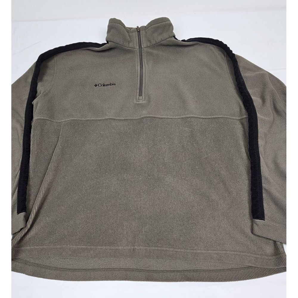 Columbia Sweater Mens Size XL. 1/4 Zip Pullover Long Sleeve Mock Neck‎ Fleece